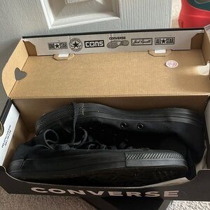 All Black Chuck Taylor Converse Shoes